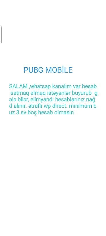 Xidmət: WhatsApp kanalı vasitəsilə hesab alqı-satqısı Təsvir: - lalafo.az -da Xidmət: WhatsApp kanalı vasitəsilə hesab alqı-satqısı Təsvir: -