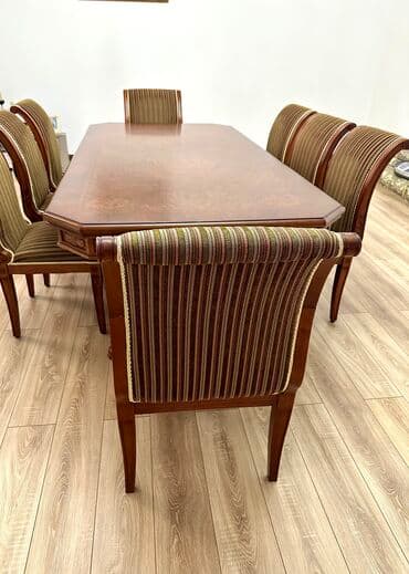 Qonaq otağı üçün, Açılmayan, Dördbucaq masa, 8 stul lalafo.az -da Qonaq otağı üçün, Açılmayan, Dördbucaq masa, 8 stul