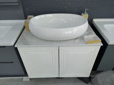 Moydadırlar: Hamam üçün lavabo və dolab dəsti - Üst quraşdırılan oval keramika lalafo.az -da — 2 Moydadırlar: Hamam üçün lavabo və dolab dəsti - Üst quraşdırılan oval keramika — 2