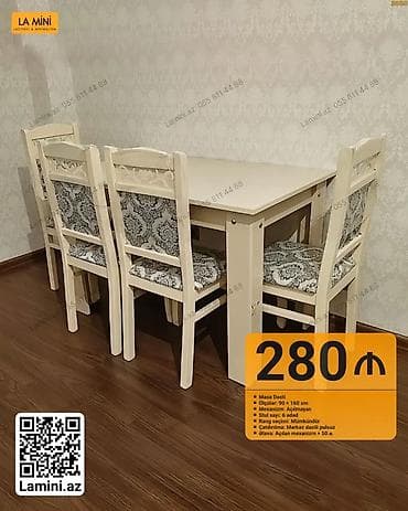 Для кухни, Нераскладной, 6 стульев at lalafo.az Для кухни, Нераскладной, 6 стульев