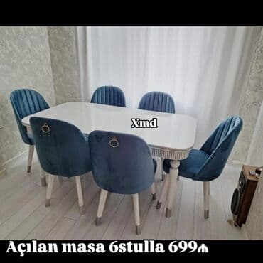 Qonaq otağı üçün, Açılan, 6 stul lalafo.az -da Qonaq otağı üçün, Açılan, 6 stul