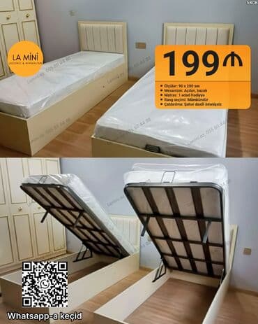 Təknəfərlik çarpayı, Bazalı, Matras ilə lalafo.az -da Təknəfərlik çarpayı, Bazalı, Matras ilə