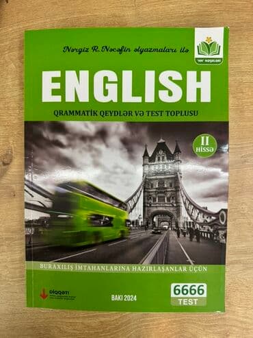 Məhsul: “ENGLISH – Qrammatik qeydlər və test toplusu (II hissə)” lalafo.az -da Məhsul: “ENGLISH – Qrammatik qeydlər və test toplusu (II hissə)”