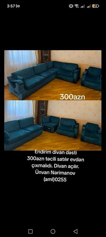 Endirim divan dəsti 300azn təcili satılır evdən çıxmalıdı. Divan at lalafo.az Endirim divan dəsti 300azn təcili satılır evdən çıxmalıdı. Divan