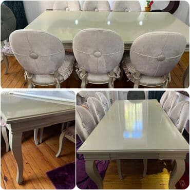 Acilmayan masa desdi satilir 8 stulla 800 manata. 2500 manata alinib lalafo.az -da Acilmayan masa desdi satilir 8 stulla 800 manata. 2500 manata alinib