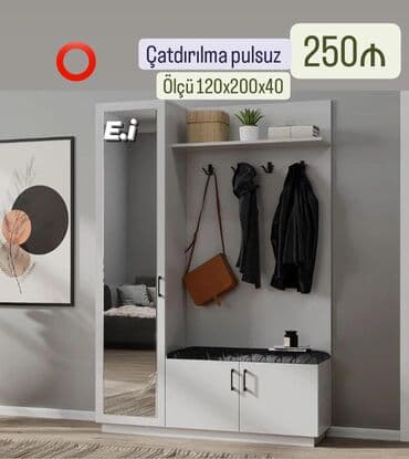 Düz dolab, Dəhliz üçün, Paltar üçün, Açılan, Korpuslu, 2 qapılı lalafo.az -da Düz dolab, Dəhliz üçün, Paltar üçün, Açılan, Korpuslu, 2 qapılı