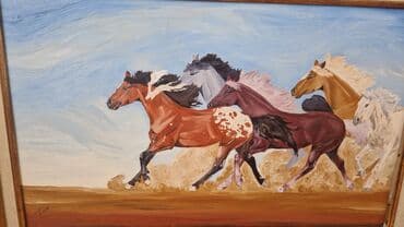 "Köhlən atlar" rəsm əsəri. Yağlı boya, ölçü: 50 en×30 hündürlük, vp lalafo.az -da "Köhlən atlar" rəsm əsəri. Yağlı boya, ölçü: 50 en×30 hündürlük, vp