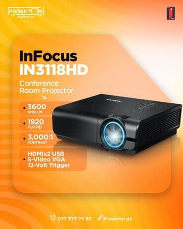 İşlənmiş Ultraportativ Proyektor InFocus, Ödənişli çatdırılma lalafo.az -da İşlənmiş Ultraportativ Proyektor InFocus, Ödənişli çatdırılma