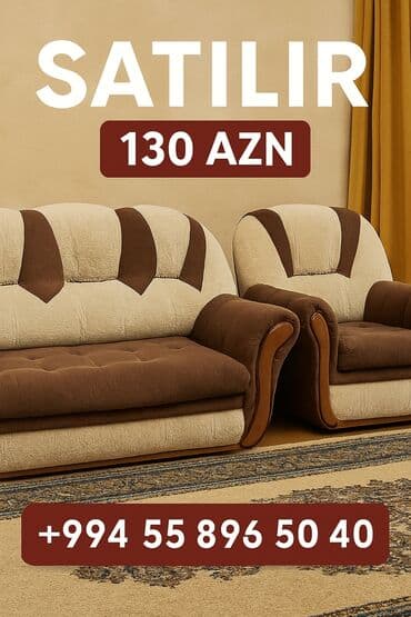 Divan, 2 kreslo, Açılan lalafo.az -da Divan, 2 kreslo, Açılan