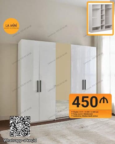 Açılan, 4 qapılı Düz dolab, Qarderob, paltar dolabı lalafo.az -da Açılan, 4 qapılı Düz dolab, Qarderob, paltar dolabı