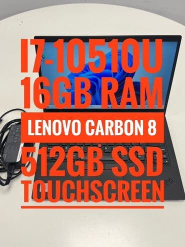 Lenovo ThinkPad X1 Carbon G8 CPU: i7-10510U RAM: 16 GB DDR4 SSD: 512GB lalafo.az -da Lenovo ThinkPad X1 Carbon G8 CPU: i7-10510U RAM: 16 GB DDR4 SSD: 512GB