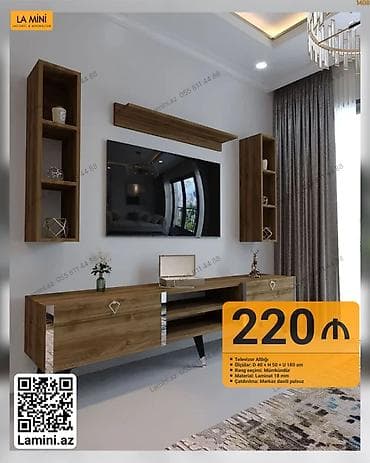 Düz TV altlığı, Polkalı, Laminat lalafo.az -da Düz TV altlığı, Polkalı, Laminat
