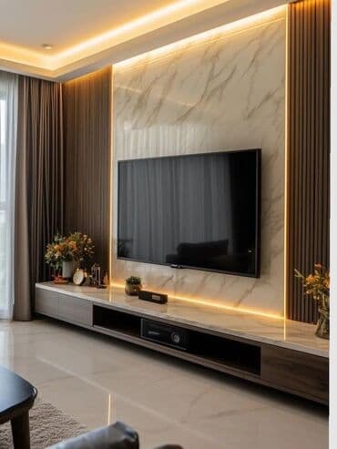 TV стенды на заказ: С выдвижными ящиками, С полками, МДФ at lalafo.az — 9 TV стенды на заказ: С выдвижными ящиками, С полками, МДФ — 9