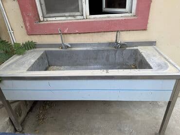 Кухонные краны: Прямоугольная Кухонная мойка, Без шкафа, Нержавейка at lalafo.az — 1 Кухонные краны: Прямоугольная Кухонная мойка, Без шкафа, Нержавейка — 1