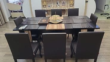 Dördbucaq masa, 8 stul lalafo.az -da Dördbucaq masa, 8 stul