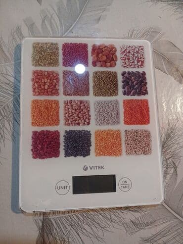 Mətbəx üçün elektron tərəzi – VITEK - Şüşə səthli, rəngli lalafo.az -da Mətbəx üçün elektron tərəzi – VITEK - Şüşə səthli, rəngli