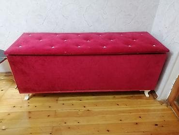 Pufik oturacaq, Vеlur parça, rəng - Qırmızı lalafo.az -da Pufik oturacaq, Vеlur parça, rəng - Qırmızı