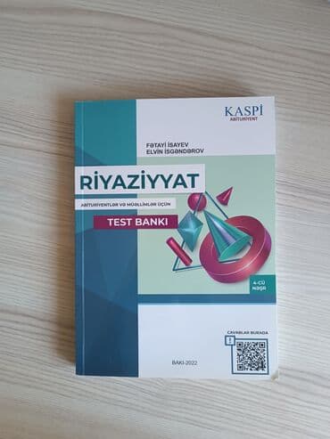 Kaspi riyaziyyat test toplusu. Təptəzə, 1-2 dəfə üzü açılıb. 6 manat lalafo.az -da Kaspi riyaziyyat test toplusu. Təptəzə, 1-2 dəfə üzü açılıb. 6 manat
