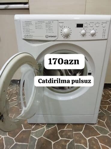 Paltaryuyan maşın Indesit, 5 kq, Avtomat, Qurutmasız, Kredit yoxdur lalafo.az -da Paltaryuyan maşın Indesit, 5 kq, Avtomat, Qurutmasız, Kredit yoxdur