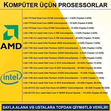 prosessor: Prosessor Intel Core i5 Kompüter üçün Prosessorlar, İşlənmiş lalafo.az -da — 2 prosessor: Prosessor Intel Core i5 Kompüter üçün Prosessorlar, İşlənmiş — 2