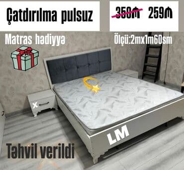 İkinəfərlik çarpayı, Komod, Yeni lalafo.az -da İkinəfərlik çarpayı, Komod, Yeni