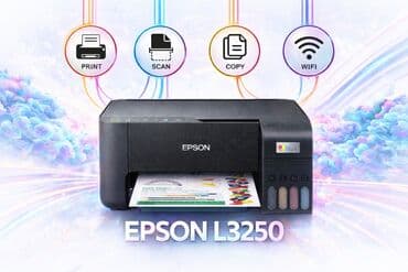 Epson EcoTank L3250 çoxfunksiyalı printer Xüsusiyyətlər: - 3‑ü 1-də lalafo.az -da Epson EcoTank L3250 çoxfunksiyalı printer Xüsusiyyətlər: - 3‑ü 1-də