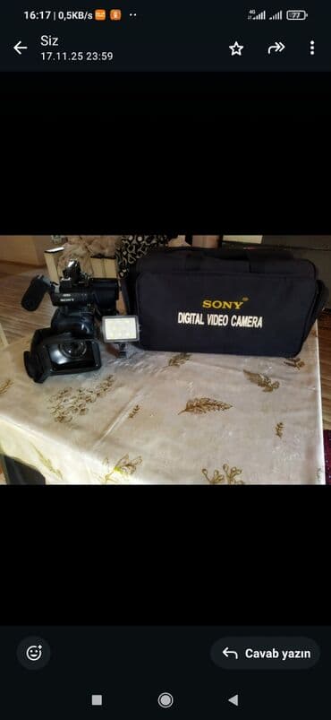Sony rəqəmsal video kamera dəsti - Peşəkar tipli Sony rəqəmsal lalafo.az -da Sony rəqəmsal video kamera dəsti - Peşəkar tipli Sony rəqəmsal