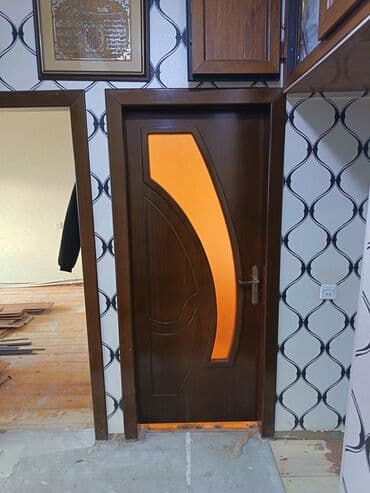 Taxta daxili qapı dəsti - Material: MDF/taxta üzlüklü, tünd qəhvəyi lalafo.az -da Taxta daxili qapı dəsti - Material: MDF/taxta üzlüklü, tünd qəhvəyi