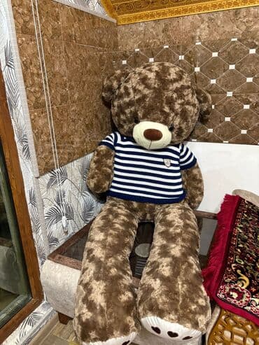 Böyük ölçülü plyuş ayı oyuncağı - Rəng: şabalıdı-qəhvəyi bədən, krem lalafo.az -da Böyük ölçülü plyuş ayı oyuncağı - Rəng: şabalıdı-qəhvəyi bədən, krem