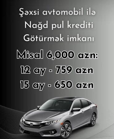Şəxsi avtomobilinizlə nağd pul krediti götürmək imkanı təklif olunur lalafo.az -da Şəxsi avtomobilinizlə nağd pul krediti götürmək imkanı təklif olunur