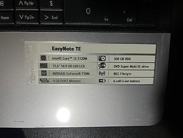 Packard Bell EasyNote TE noutbuk Texniki göstəricilər: - Prosessor lalafo.az -da — 3 Packard Bell EasyNote TE noutbuk Texniki göstəricilər: - Prosessor — 3