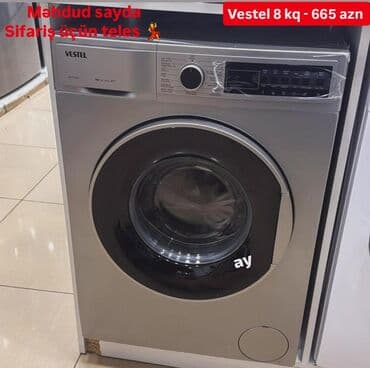 Paltaryuyan maşın Vestel, 8 kq, Avtomat, Qurutmasız lalafo.az -da Paltaryuyan maşın Vestel, 8 kq, Avtomat, Qurutmasız