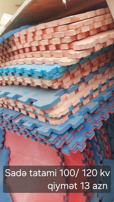 İdman döşəkləri və xalçaları: Tatami və boks meşokları - Alpiski tatami: 65–70 kv sahə üçün lalafo.az -da — 2 İdman döşəkləri və xalçaları: Tatami və boks meşokları - Alpiski tatami: 65–70 kv sahə üçün — 2