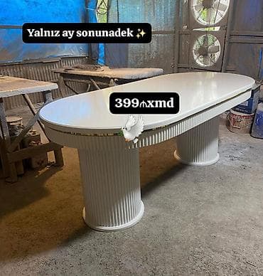 Qonaq masası, Yeni, Açılmayan, Oval masa lalafo.az -da Qonaq masası, Yeni, Açılmayan, Oval masa