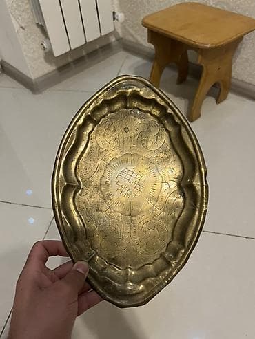 Misin xonça/nişan qabı – əl işidir, misdən hazırlanıb, üzəri naxışlı lalafo.az -da Misin xonça/nişan qabı – əl işidir, misdən hazırlanıb, üzəri naxışlı