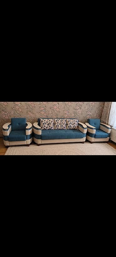 Divan + 2 kreslo divan açilan ve bazali hec bir problemi yoxdur lalafo.az -da Divan + 2 kreslo divan açilan ve bazali hec bir problemi yoxdur