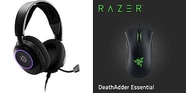Razer DeathAdder Essential + SteelSeries Arctis Nova 3 dəsti - Hər lalafo.az -da Razer DeathAdder Essential + SteelSeries Arctis Nova 3 dəsti - Hər