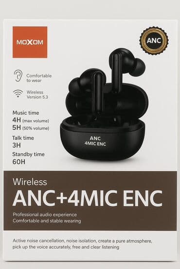 MOXOM Wireless ANC + 4MIC ENC qulaqcıqlar 🎧 Moxom ANC + 4MIC ENC lalafo.az -da MOXOM Wireless ANC + 4MIC ENC qulaqcıqlar 🎧 Moxom ANC + 4MIC ENC