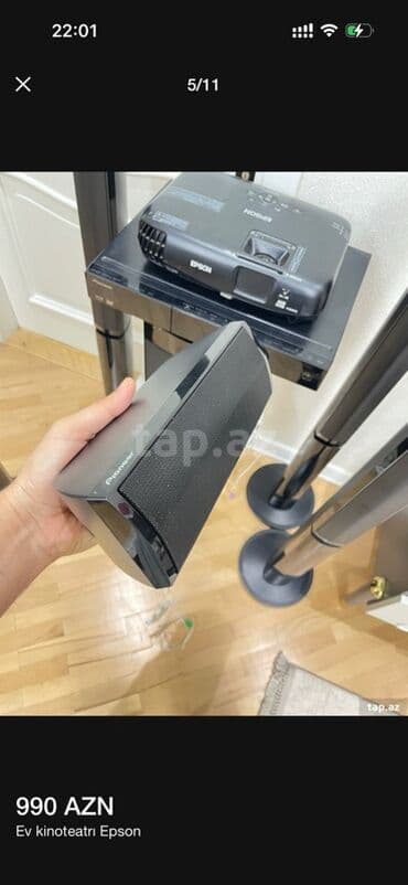 Минидиск-плееры: Epson ev kinoteatrı komplekti - Proyektor: Epson (HD Ready, HDMI at lalafo.az — 4 Минидиск-плееры: Epson ev kinoteatrı komplekti - Proyektor: Epson (HD Ready, HDMI — 4
