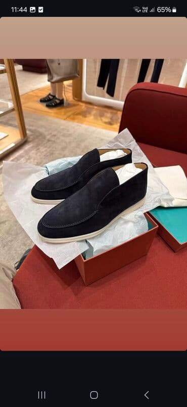 Kişilər üçün dəri mokasin/çukka tərzli ayaqqabı - Material: tünd göy lalafo.az -da Kişilər üçün dəri mokasin/çukka tərzli ayaqqabı - Material: tünd göy