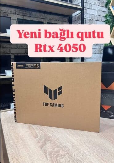 TechnoLife: Yeni ASUS TUF Gaming, 16 ", Intel Core i5, 512 GB, Ünvandan götürmə, Pulsuz çatdırılma, Ödənişli çatdırılma lalafo.az -da TechnoLife: Yeni ASUS TUF Gaming, 16 ", Intel Core i5, 512 GB, Ünvandan götürmə, Pulsuz çatdırılma, Ödənişli çatdırılma