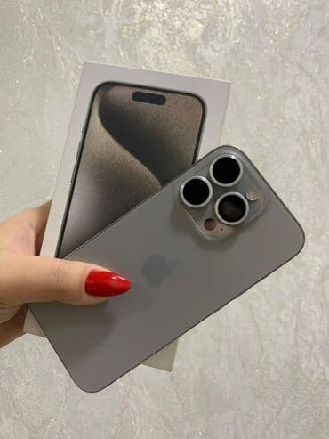IPhone 15 Pro, 256 GB, Natural Titanium, Face ID lalafo.az -da IPhone 15 Pro, 256 GB, Natural Titanium, Face ID