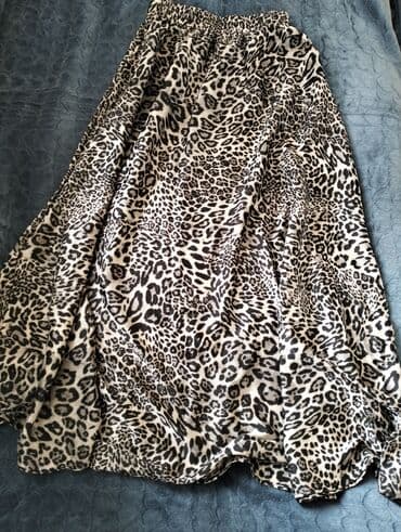 Leopard naxışlı uzun ətək - Model: A-kəsim, axıcı siluet - Uzunluq lalafo.az -da Leopard naxışlı uzun ətək - Model: A-kəsim, axıcı siluet - Uzunluq