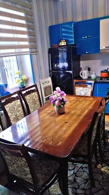 Mətbəx üçün, Açılmayan, Dördbucaq masa, 6 stul lalafo.az -da Mətbəx üçün, Açılmayan, Dördbucaq masa, 6 stul