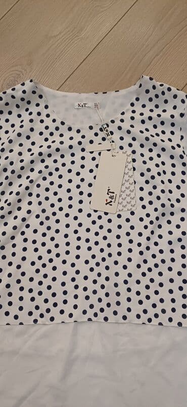 Продаю модную новую женскую блузку в горошек,размер 42,бесплатная lalafo.az -da Продаю модную новую женскую блузку в горошек,размер 42,бесплатная