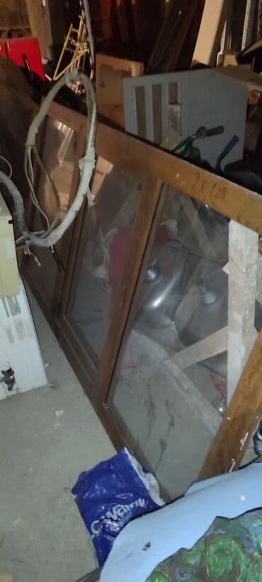 Taxta çərçivəli şüşə qapı/pəncərə blokları - Material: təbii ağac lalafo.az -da Taxta çərçivəli şüşə qapı/pəncərə blokları - Material: təbii ağac