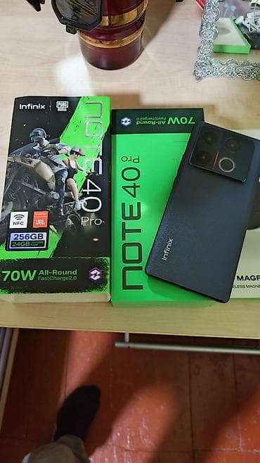 Infinix Note 40 Pro, 256 GB, rəng - Boz lalafo.az -da Infinix Note 40 Pro, 256 GB, rəng - Boz