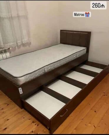 Yeni, Təknəfərlik çarpayı, Bazasız, Matras ilə, Siyirməli lalafo.az -da Yeni, Təknəfərlik çarpayı, Bazasız, Matras ilə, Siyirməli