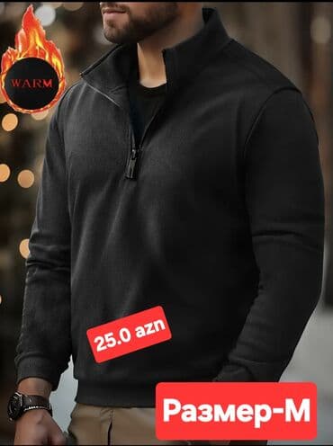 Məhsul: Kişi sweatshirt - Model: yarımfermuarlı (quarter-zip), yüksək lalafo.az -da Məhsul: Kişi sweatshirt - Model: yarımfermuarlı (quarter-zip), yüksək