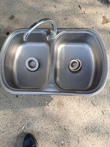 Потолок: Кухонная мойка, Без шкафа, Нержавейка at lalafo.az — 1 Потолок: Кухонная мойка, Без шкафа, Нержавейка — 1